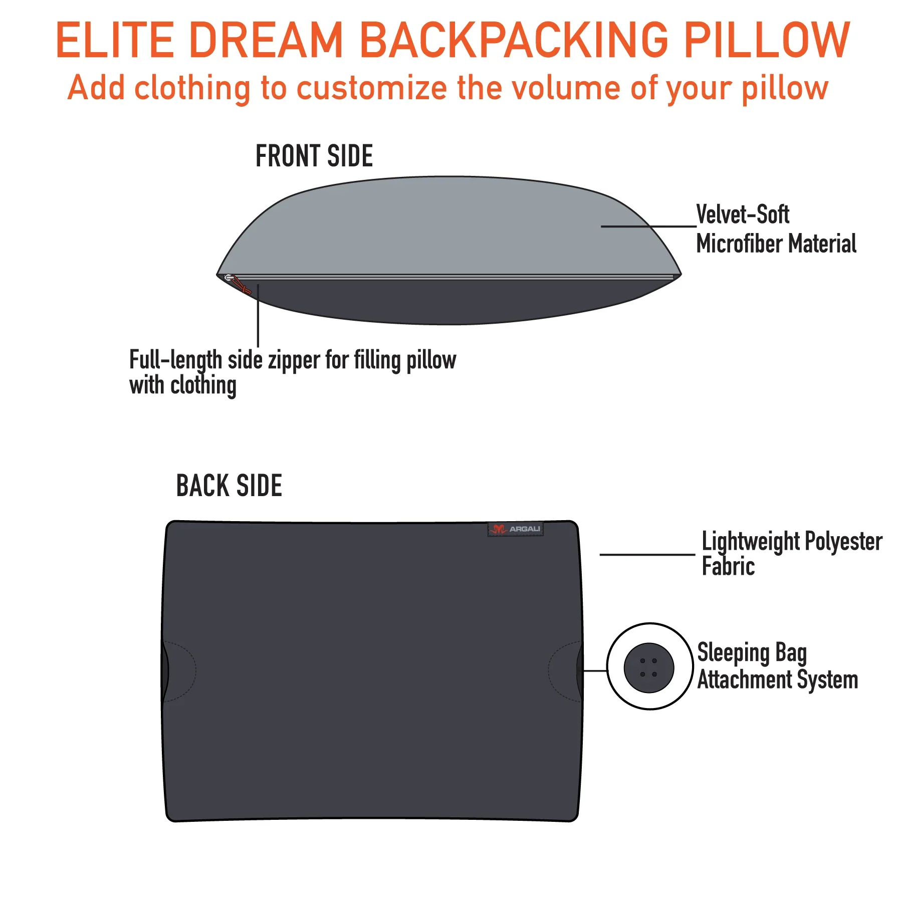 Argali Elite Dream Backpacking Pillow - Image 7